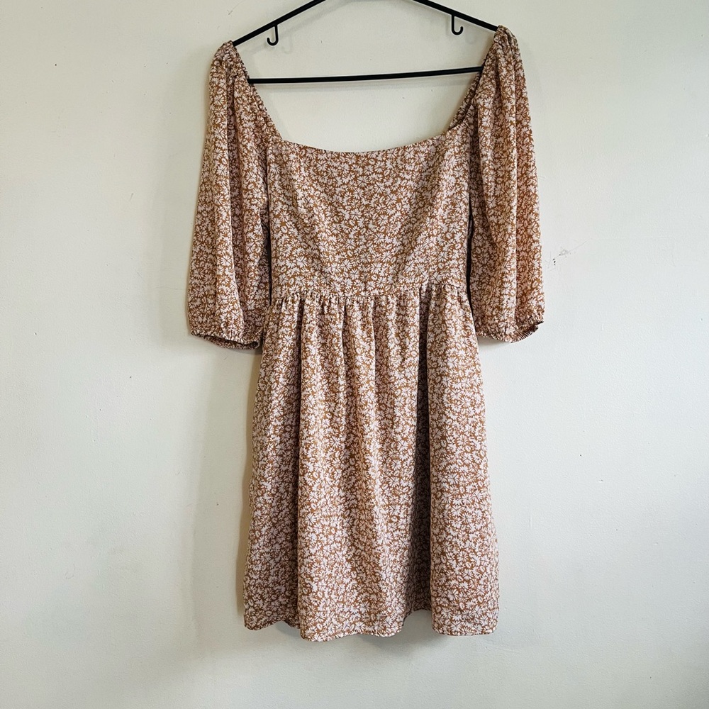 Floral Cottage core Baby Doll Floral Dress Forever 21